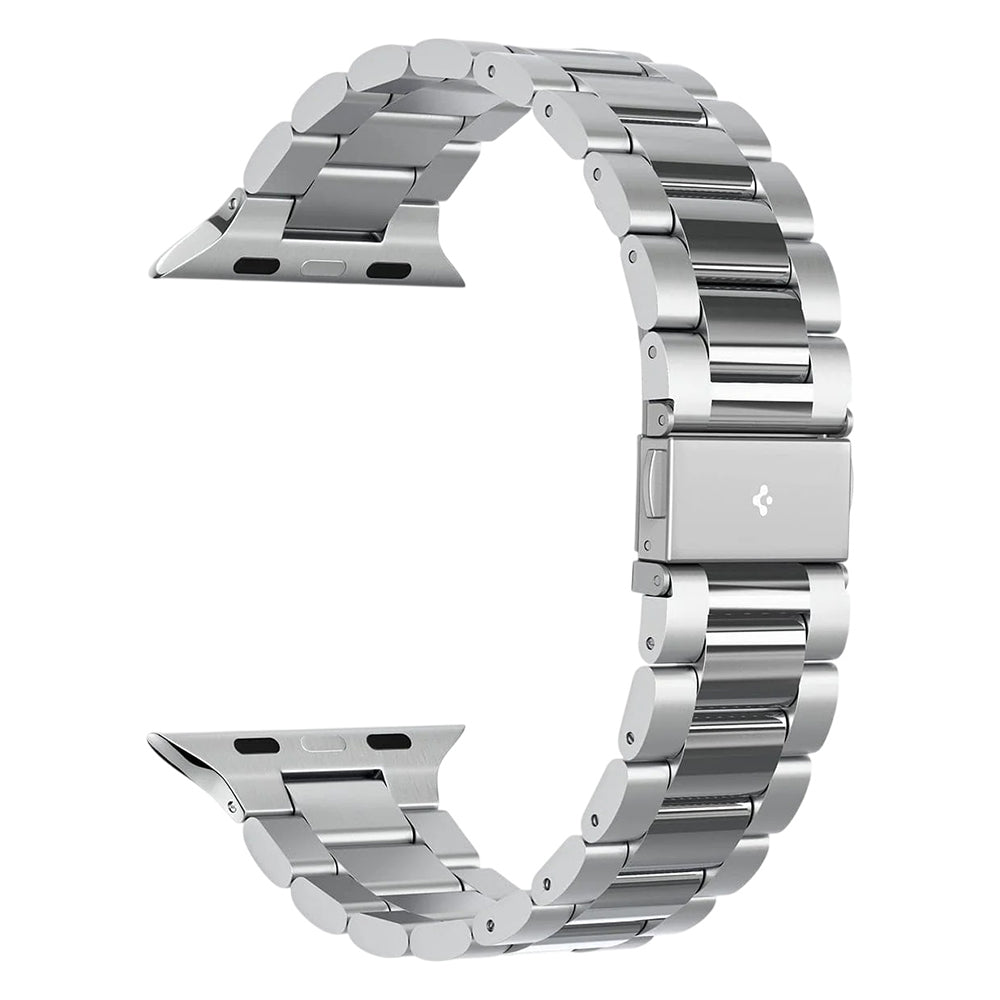 Spigen Modern Fit 316L Armband für Apple Watch 49mm / 46mm / 45mm / 44mm / 42mm Serie, Silber AMP06356