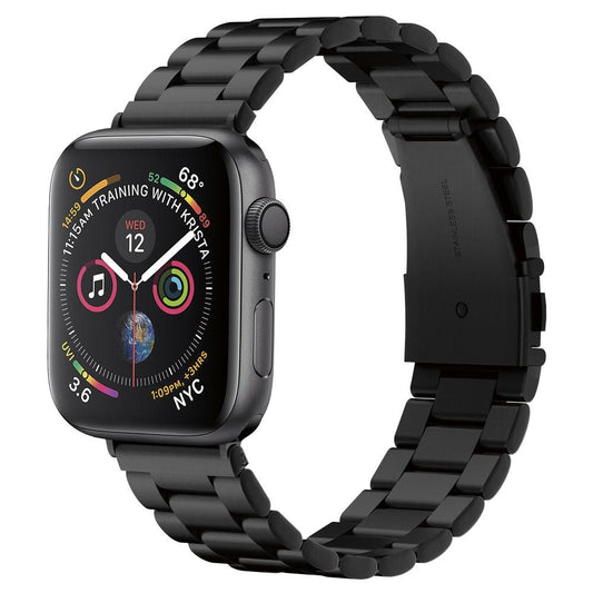 Spigen Modern Fit Armband für Apple Watch 49mm / 46mm / 45mm / 44mm / 42mm Serie, Schwarz