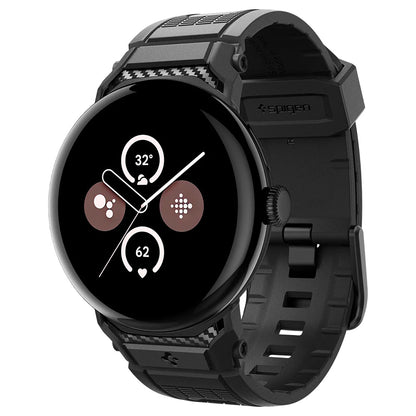 Spigen Rugged Armband für Google Pixel Watch 41mm Serie, Schwarz AMP07556