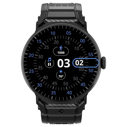 Spigen Rugged Armband für Google Pixel Watch 41mm Serie, Schwarz AMP07556