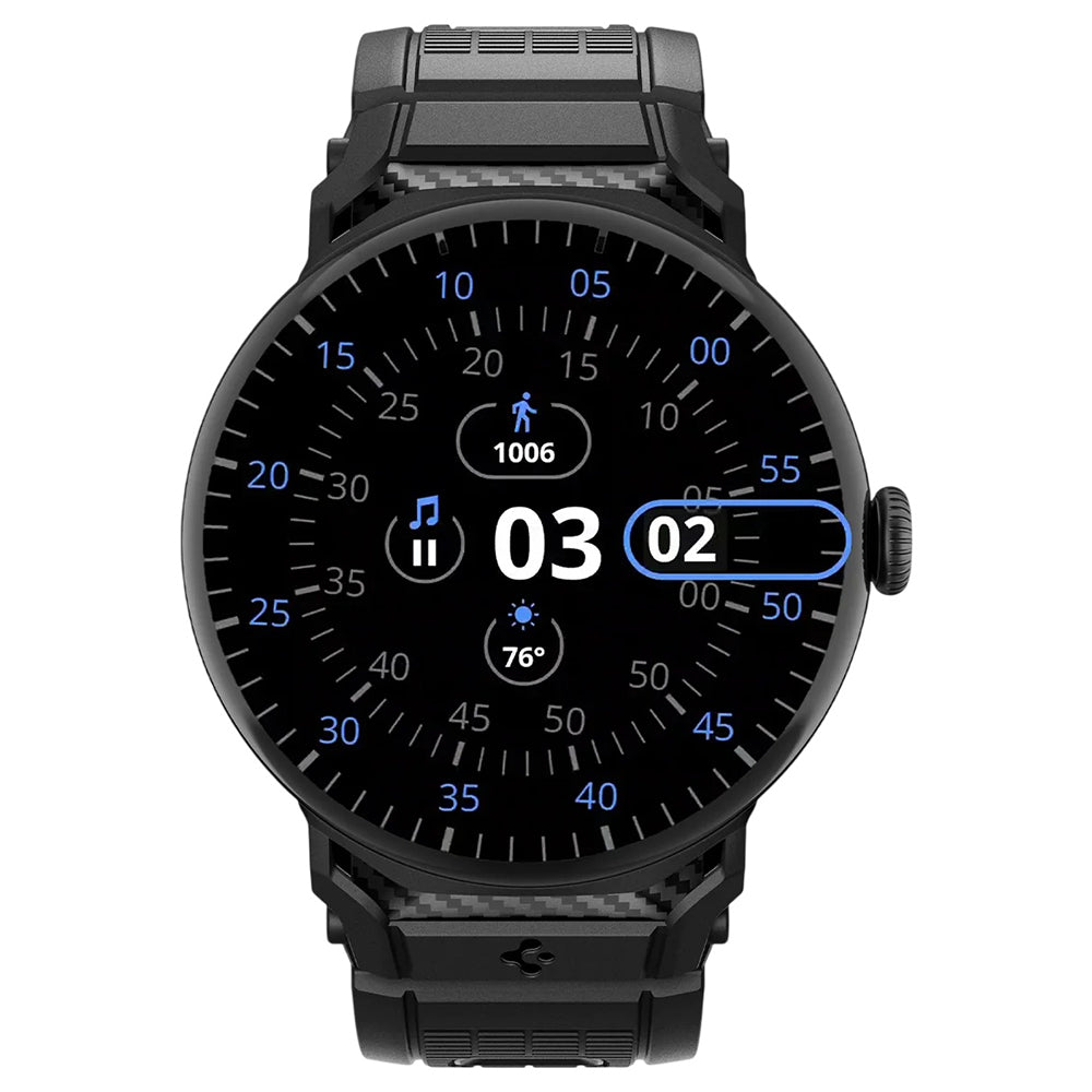 Spigen Rugged Strap for Google Pixel Watch 45mm Series, Black AMP07600