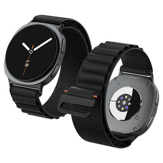 Spigen WBF1 Armband für Samsung Galaxy Watch9 / Watch8 / Watch8 Classic Series, Schwarz AMP11607