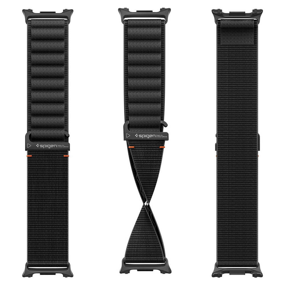 Spigen WBF1 Armband für Samsung Galaxy Watch9 / Watch8 / Watch8 Classic Series, Schwarz AMP11607