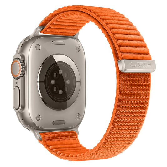 Tech-Protect NylonLoop Armband für Apple Watch 49 mm / 46 mm / 45 mm / 44 mm Series, Orange