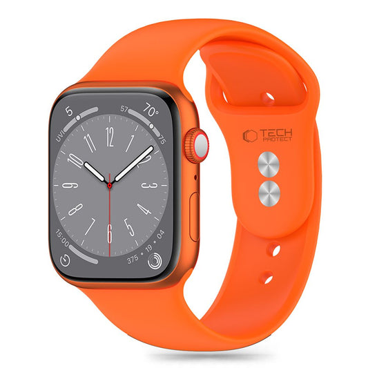 Tech-Protect Silikonarmband für Apple Watch 41mm / 40mm / 38mm Serie, Orange 