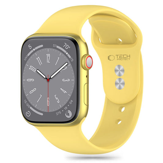 Tech-Protect Silikonarmband für Apple Watch 41 mm / 40 mm / 38 mm Serie, Gelb