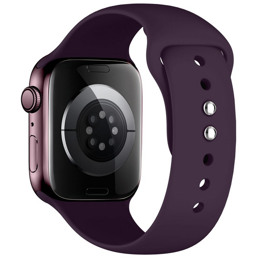 Tech-Protect Silikonarmband für Apple Watch 42mm / 41mm / 40mm Series, Weinrot