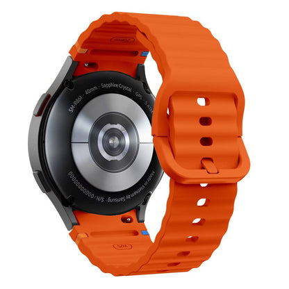 Tech-Protect Silikon-Sportarmband für Samsung Galaxy Watch7 / Watch FE / Watch6 / Watch5 / Watch4-Serie, Orange