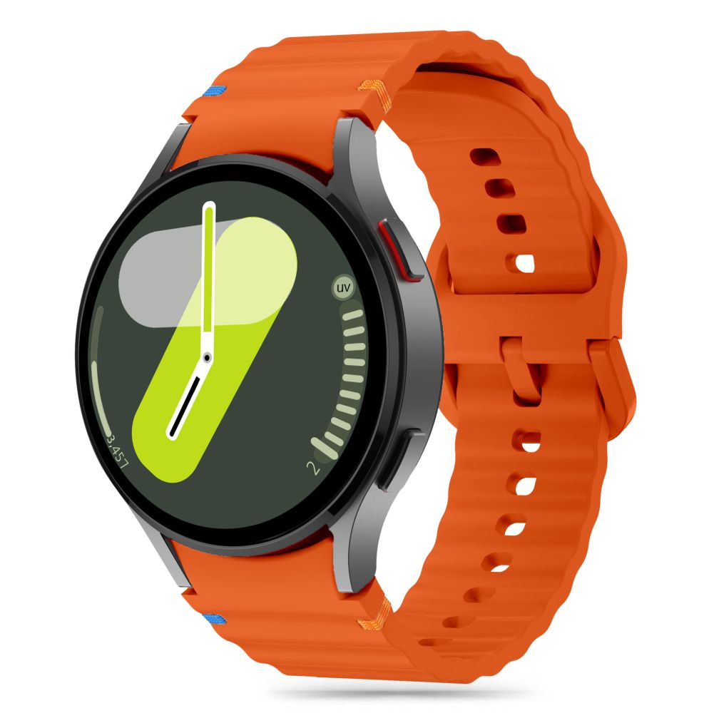 Tech-Protect Silikon-Sportarmband für Samsung Galaxy Watch7 / Watch FE / Watch6 / Watch5 / Watch4-Serie, Orange