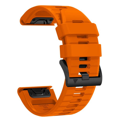 Techsuit Silicone Strap for Garmin Fenix 5 / 6 / 6 Pro / 7 / 8 / 8 Pro / E / 9 / 9 Pro, Orange