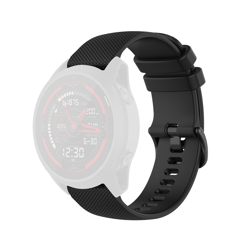 Techsuit W006 Armband für Samsung Galaxy Watch / Huawei Watch Series, 22mm, Schwarz