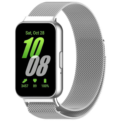 Techsuit W009 Armband für Samsung Galaxy Fit3 R39M, Silber