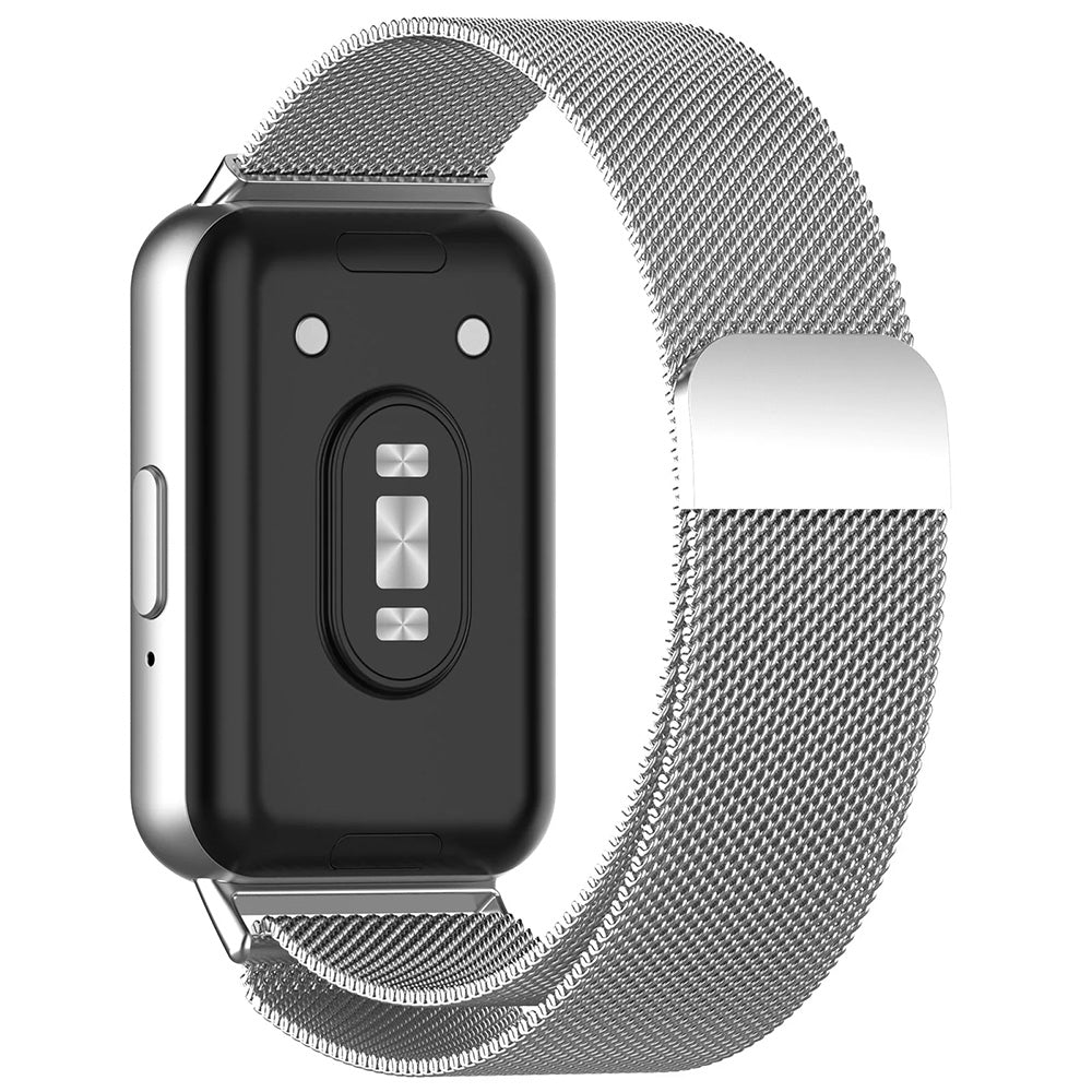 Techsuit W009 Armband für Samsung Galaxy Fit3 R39M, Silber