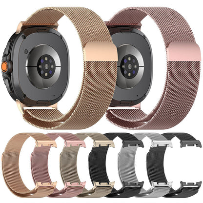 Techsuit W009 Armband für Samsung Galaxy Watch 8 Classic / Watch8 44mm / Watch 8 40mm, Silberfarben