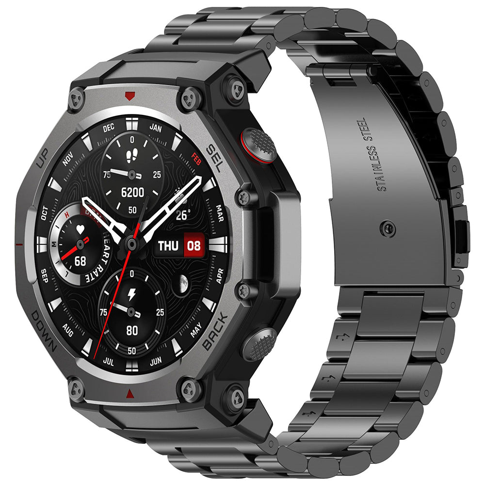 Techsuit W010 Armband für Amazfit T-Rex 3, Schwarz