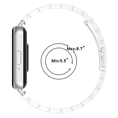 Techsuit W010 Armband für Samsung Galaxy Fit3 R39M, Silber