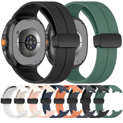 Techsuit W011 Armband für Samsung Galaxy Watch 8 Classic / Watch8 44mm / Watch 8 40mm, Schwarz