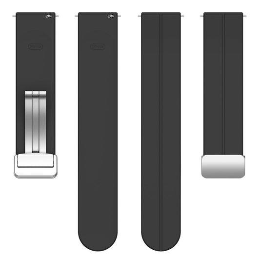 Techsuit W011 Armband für Samsung Galaxy Watch / Huawei Watch Series, 20mm, Schwarz