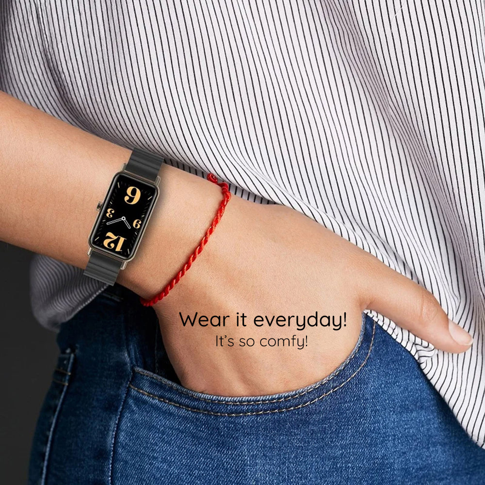 Techsuit W012 Armband für Garmin Watch Fenix Serie, 26mm, Silber