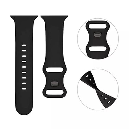 Techsuit W031 Armband für Apple Watch 49mm / 46mm / 45mm / 44mm / 42mm Serie, Schwarz