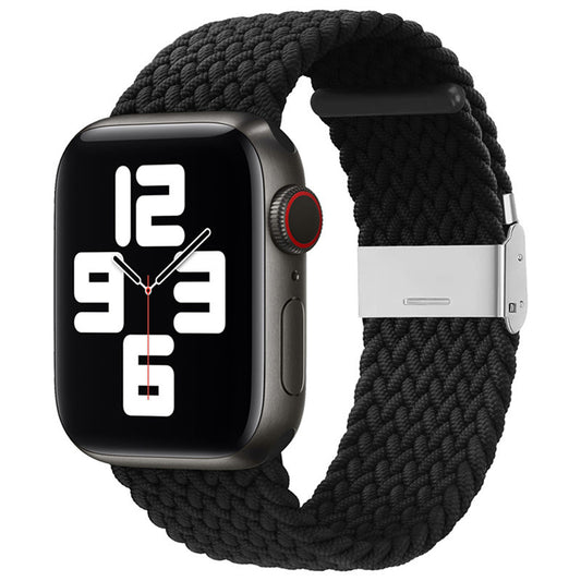 Techsuit W032 Armband für Apple Watch 49mm / 46mm / 45mm / 44mm / 42mm Serie, Schwarz
