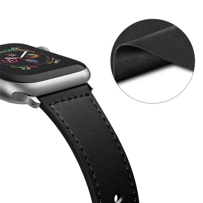 Techsuit W033 Armband für Apple Watch 49mm / 46mm / 45mm / 44mm / 42mm Serie, Schwarz