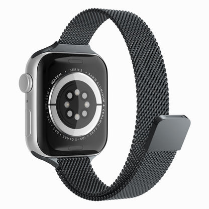 Techsuit W034 Armband für Apple Watch 42mm / 41mm / 40mm / 38mm Serie, Schwarz