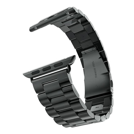 Techsuit W036 Armband für Apple Watch 42mm / 41mm / 40mm / 38mm Serie, Schwarz