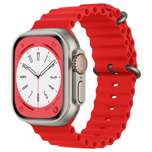 Techsuit W038 Armband für Apple Watch 49mm / 46mm / 45mm / 44mm / 42mm Serien, Rot