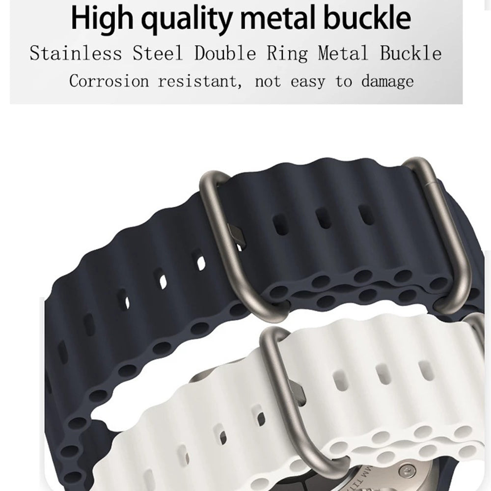 Techsuit W038 Band for Apple Watch 49mm / 46mm / 45mm / 44mm / 42mm Series, White