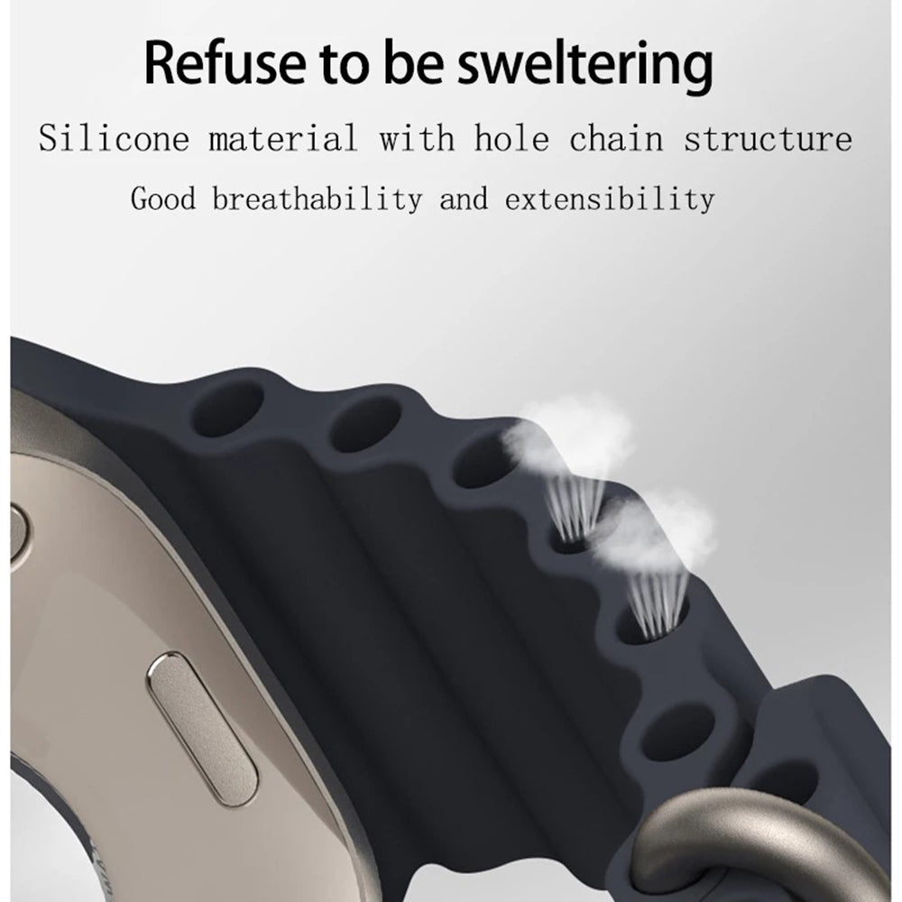 Techsuit W038 Armband für Apple Watch 42mm / 41mm / 40mm / 38mm Serie, Weiß