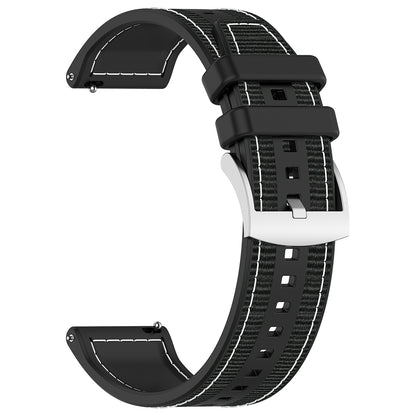 Techsuit W051 Armband für Huawei Watch / Xiaomi Watch Series, 22mm, Schwarz