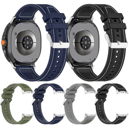 Techsuit W051 Armband für Samsung Galaxy Watch 8 Classic / Watch8 44mm / Watch 8 40mm, Grau