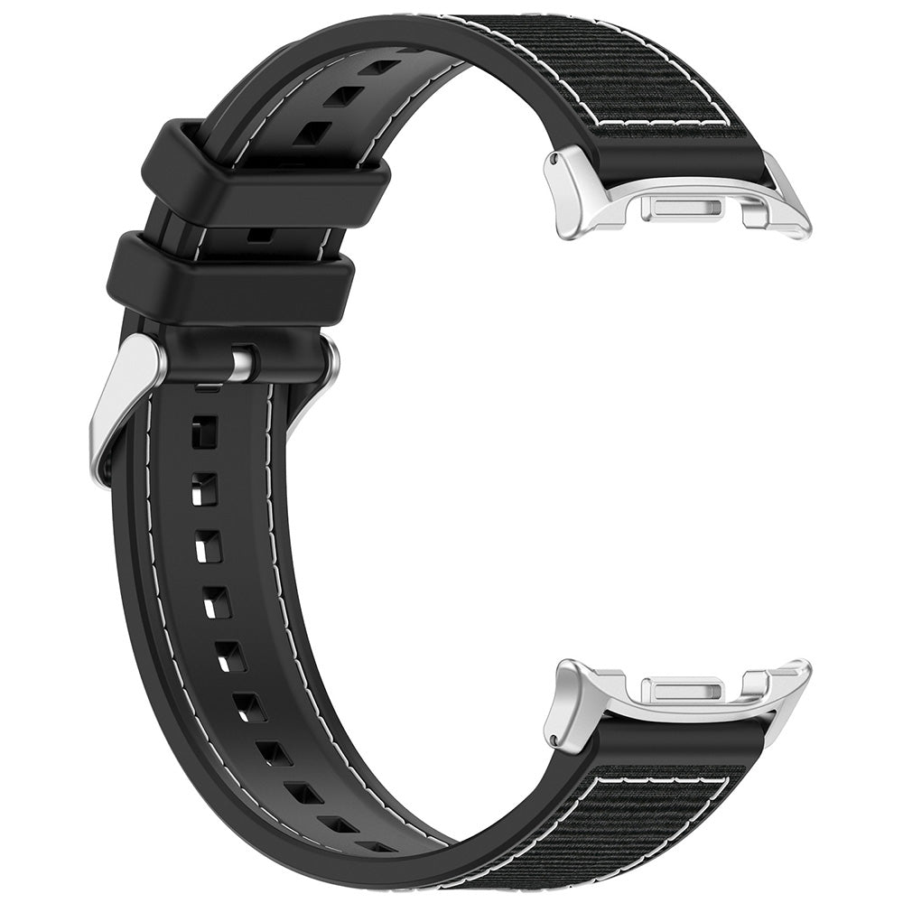 Techsuit W051 Armband für Samsung Galaxy Watch 8 Classic / Watch8 44mm / Watch 8 40mm, Schwarz