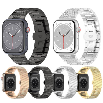 Techsuit W052 Armband für Apple Watch 49mm / 46mm / 45mm / 44mm / 42mm Serie, Goldfarben