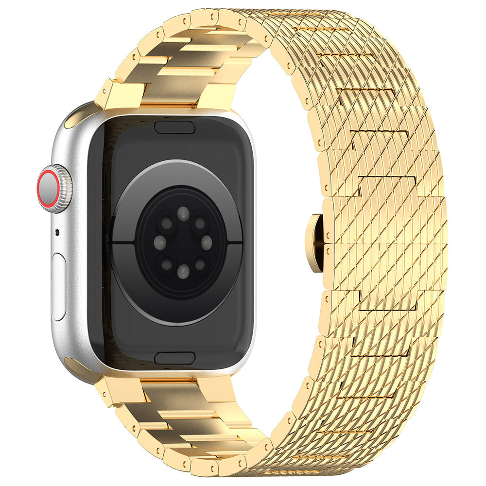 Techsuit W052 Armband für Apple Watch 49mm / 46mm / 45mm / 44mm / 42mm Serie, Goldfarben