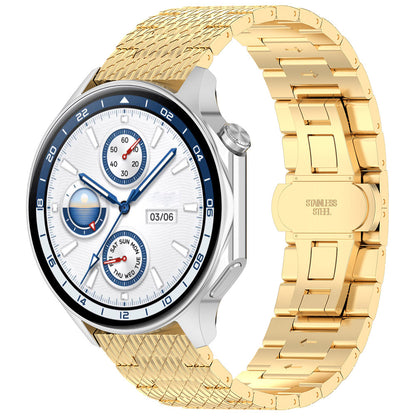 Techsuit W052 Armband für Samsung Galaxy Watch / Huawei Watch Series, 20mm, Goldfarben