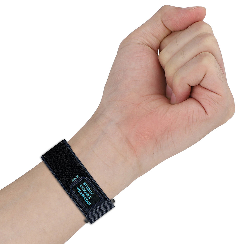 Techsuit W057 Armband für Garmin Instinct / Approach / Fenix Watch Series, 20mm, Marineblau