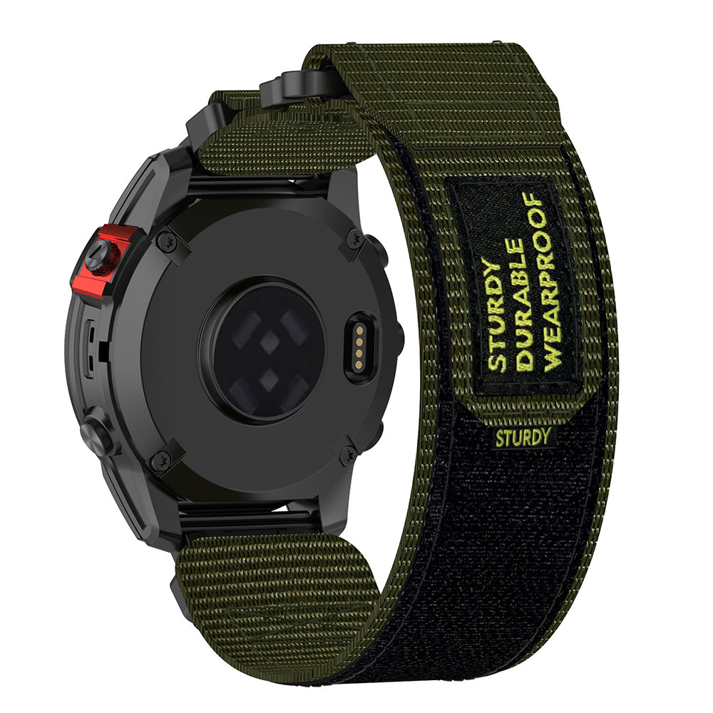 Techsuit W057 Armband für Garmin Watch Fenix / Forerunner Serie, 22mm, Grün