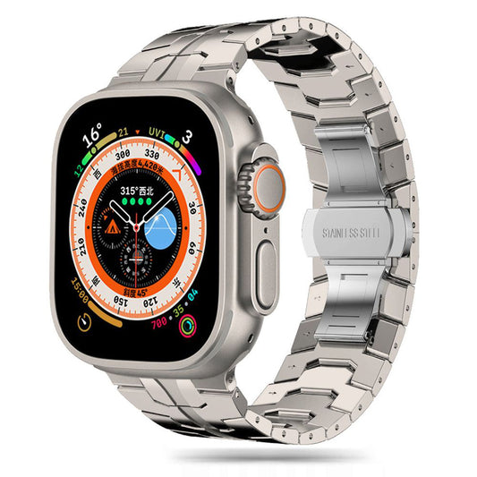 Techsuit W063 Armband für Apple Watch 49mm / 46mm / 45mm / 44mm / 42mm Serie, Grau