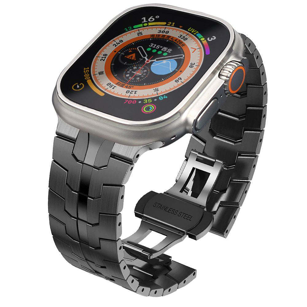 Techsuit W063 Armband für Apple Watch 49mm / 46mm / 45mm / 44mm / 42mm Serie, Grau