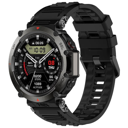 Techsuit W067 Armband für Amazfit T-Rex Ultra, Schwarz