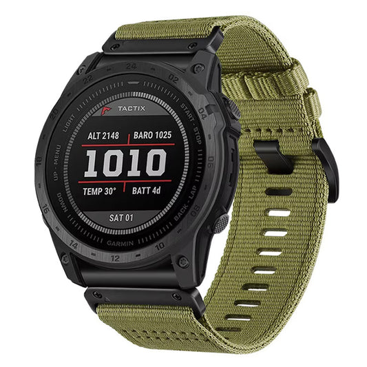 Techsuit W070 Armband für Garmin Instinct / Approach / Fenix Watch Series, 20mm, Grün