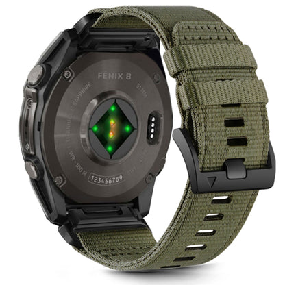 Techsuit W070 Armband für Garmin Watch Fenix / Forerunner Serie, 22mm, Dunkelgrün