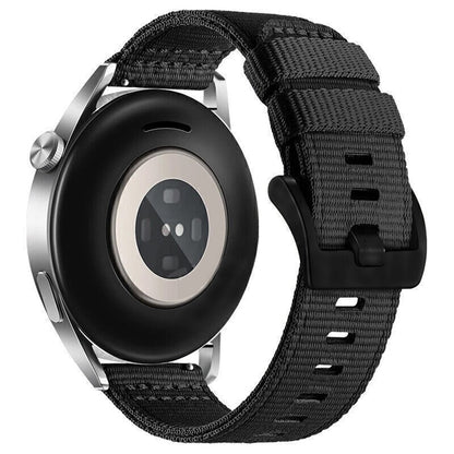 Techsuit W070 Armband für Samsung Galaxy Watch / Huawei Watch Series, 20mm, Schwarz