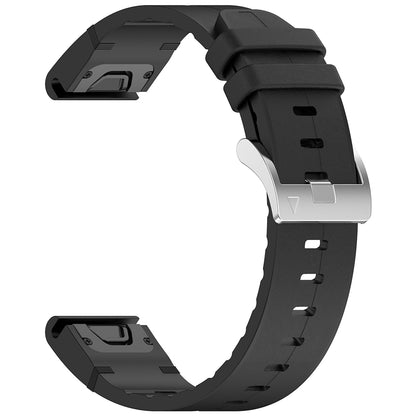 Techsuit W071 Armband für Garmin Watch Fenix / Forerunner Serie, 22mm, Schwarz