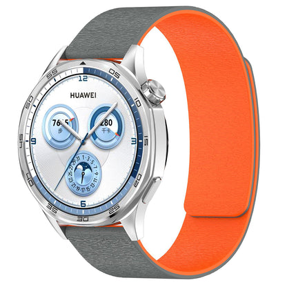 Techsuit W074 Armband für Samsung Galaxy Watch Series, Grau Orange
