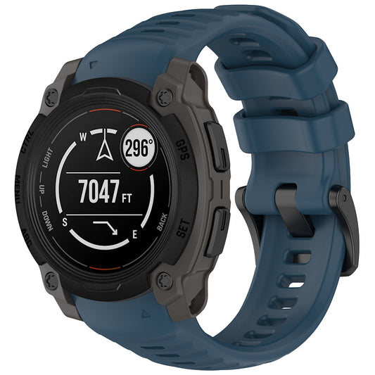 Techsuit W076 Armband für Garmin Instinct E 40mm, Marineblau