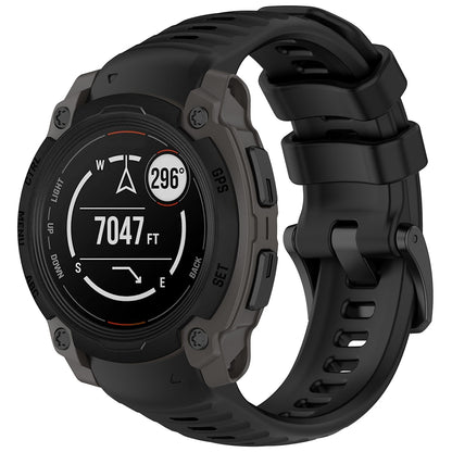 Techsuit W076 Armband für Garmin Instinct E 45mm, Schwarz