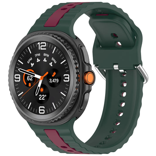 Techsuit W078 Armband für Samsung Galaxy Watch 8 Classic / Watch8 44mm / Watch 8 40mm, Dunkelgrün